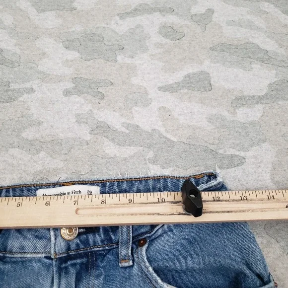 Abercrombie and Fitch Jeans Womens 26/2 Blue Pockets Denim Medium Wash - Picture 3 of 12